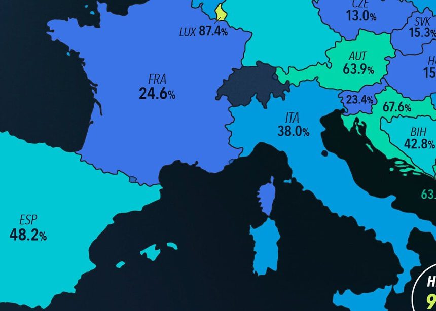 Cuánta electricidad produce cada país del mapa con energías renovables, expuesto en un gráfico